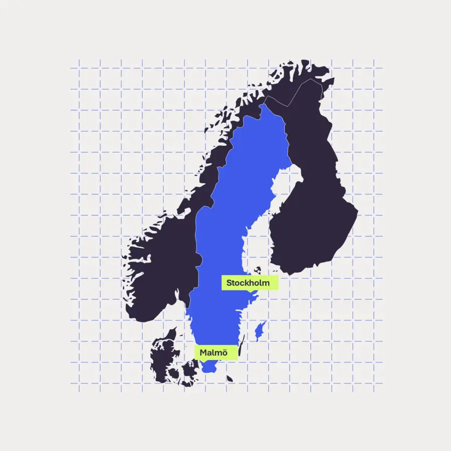 Mind Energy map of Sweden