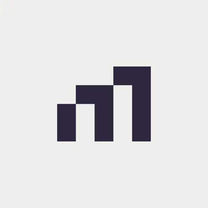 Mind Energy brand mark consisting of a moving M, symbolizing energy market volatility and constant movement